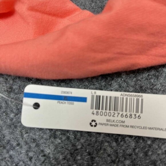 New Directions Intimates Pajama Top Womens XL Orange Geometric Long Sleeve New - Picture 8 of 9